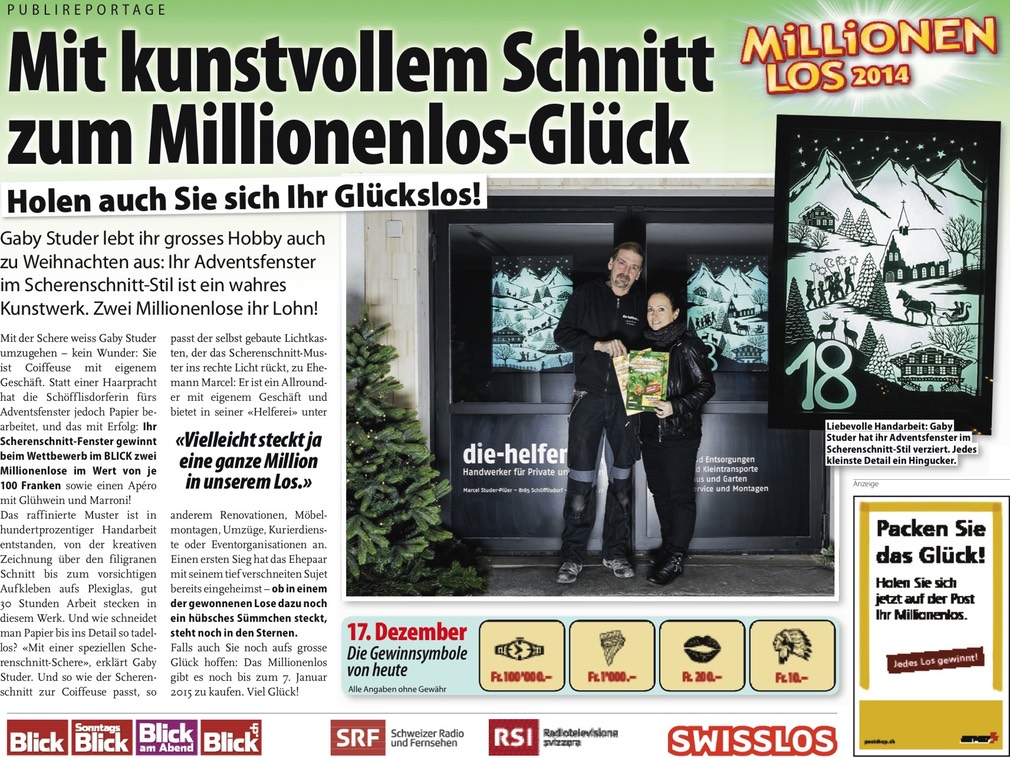 Weihnachtsfenster Blick